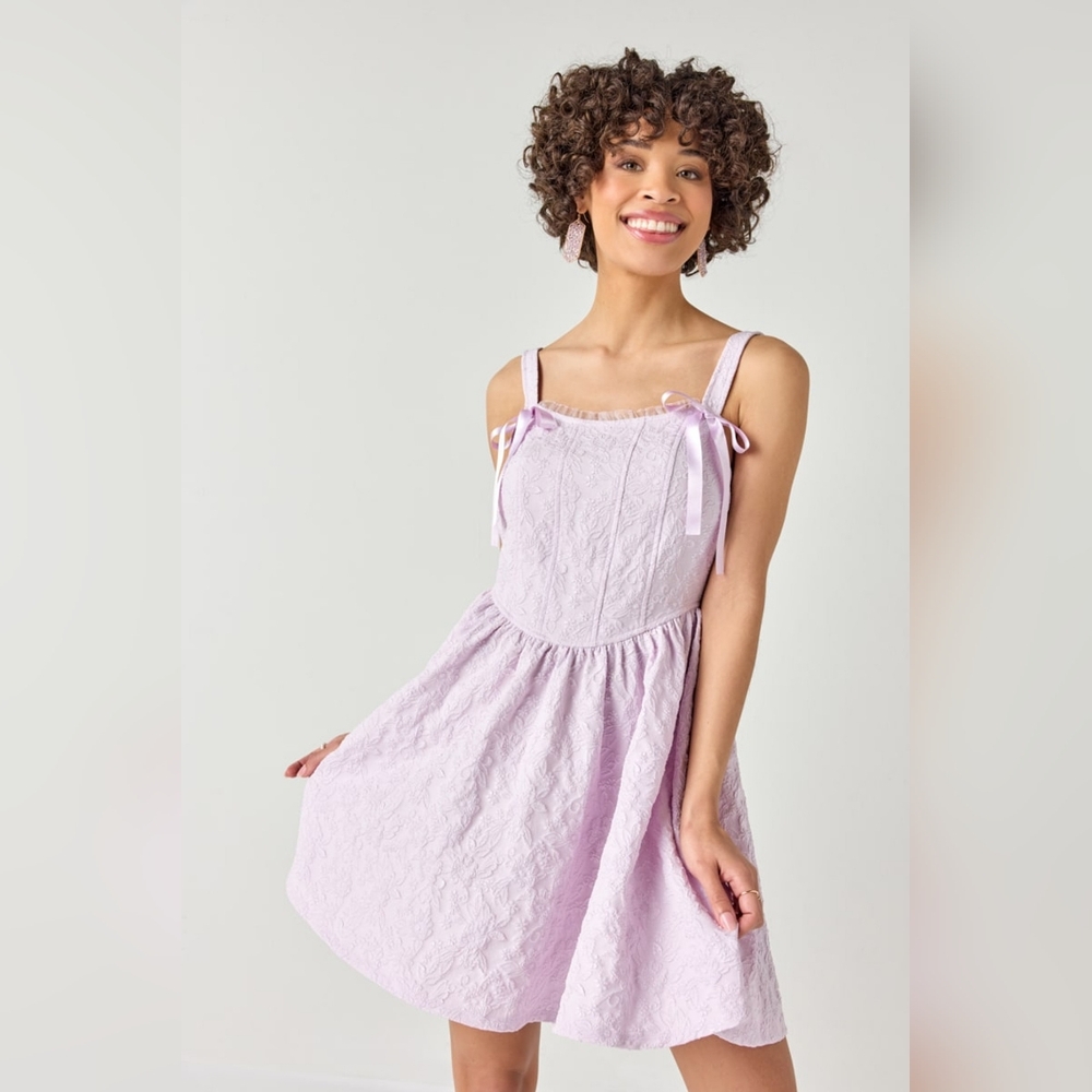 Miami Lavender Textured Dress